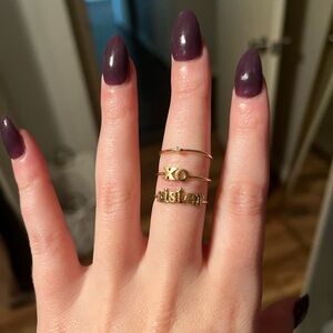 YLang 23 Gold Ring Set